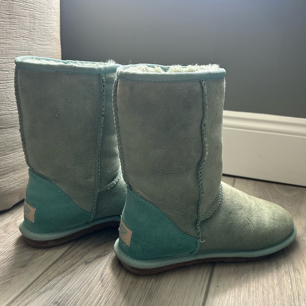 UGG Teal Fur Boots